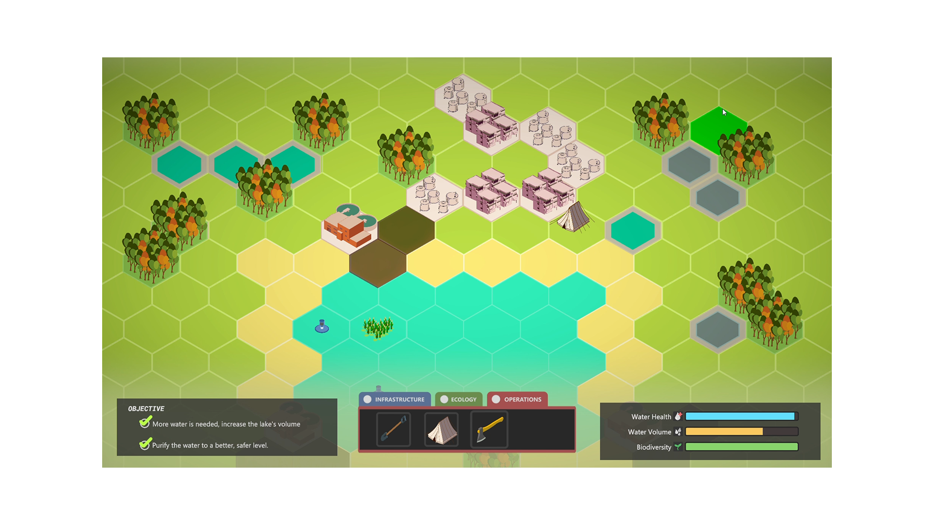Final UI with metric indicators and feedback