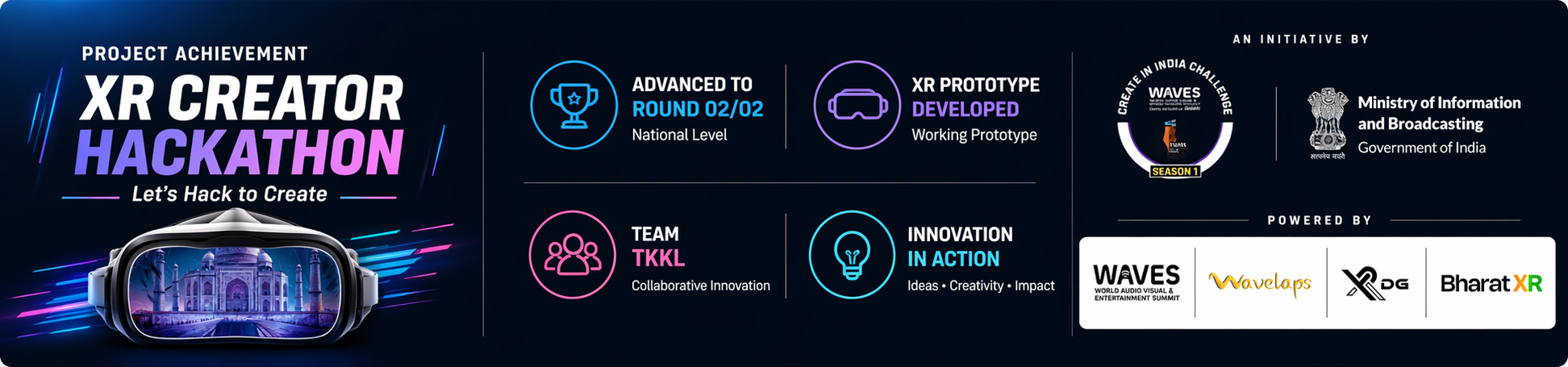 XR Creator Challenge achievement banner