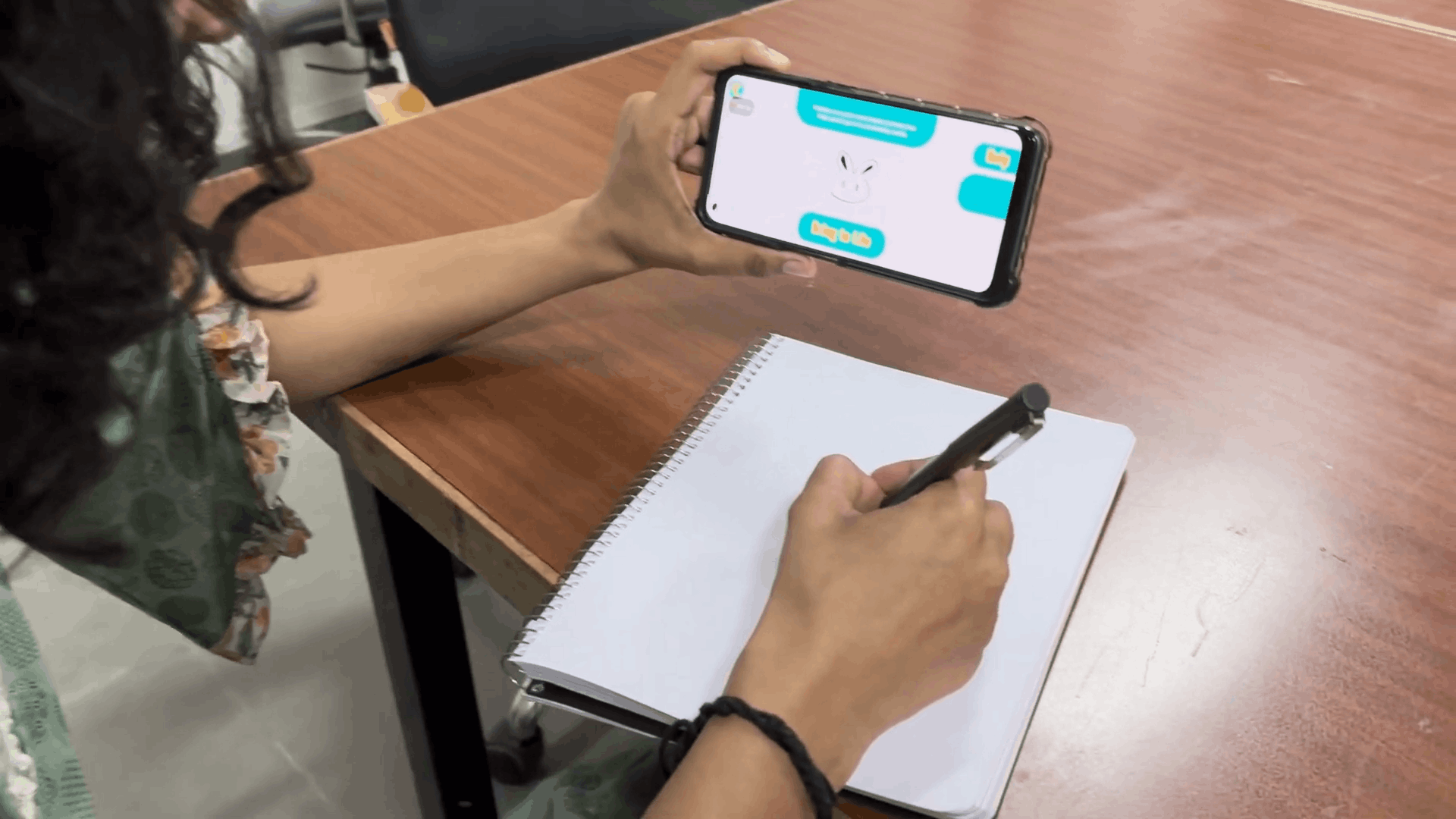 Draw screen with avatar narration (2)
